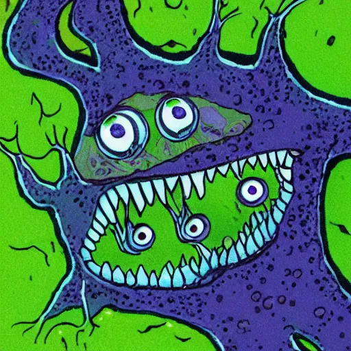 Image similar to scary algae monster