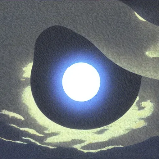 Image similar to solar eclipse from Spirited Away (2001)