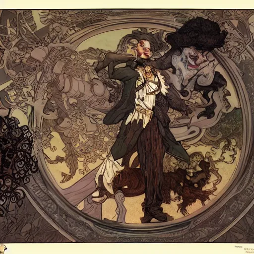 Prompt: a detailed picture of harrier du bois's bizarre adventure, intricate, elegant, highly detailed, digital painting, artstation, concept art, matte, sharp focus, illustration, art by rebecca guay and by arthur rackham and by alphonse mucha and by john william waterhouse