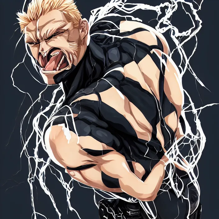 Garou <3  Mangá one punch man, Poses de luta, Desenho de anime