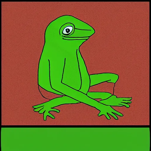 Prompt: the rarest pepe, meme,