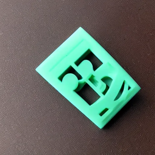 Image similar to a 3d printed key, perfect replica, fresh from the printer