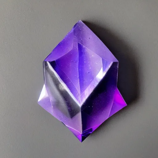 Image similar to Floating dark-purple crystal shard 🎨🖌️