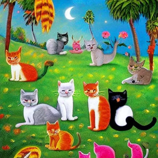 Image similar to cats'paradise,