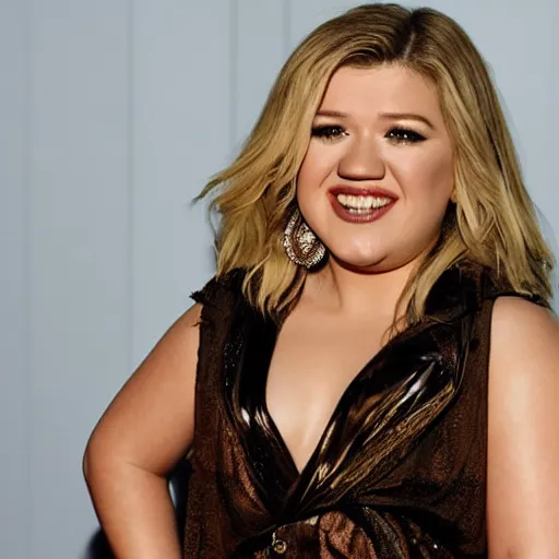 Prompt: young Kelly Clarkson's Breakaway album cover