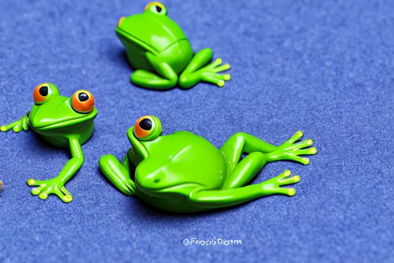 Prompt: fisher price frog pond, california, in 2 0 1 5, perfect focus, scene from tv show 5 5 mm 8 5 mm, toy photography, made out of plastic