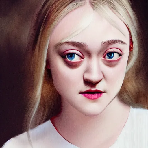 Prompt: dakota fanning portrait, genshin impact character, game, fiction