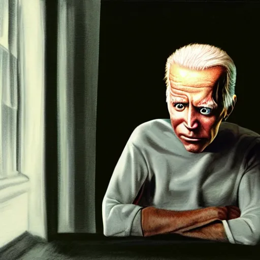 Image similar to portrait of joe biden or golum by greg ruthkowski