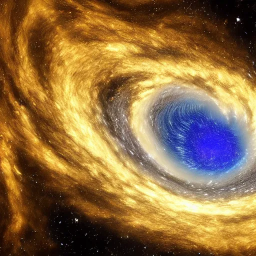 Image similar to gravitational galactic maelstrom, blue fire, vray, highly detailed