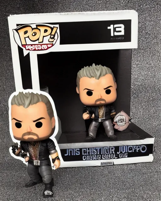 Image similar to Chris Jericho Funko Pop. Photographic, photography