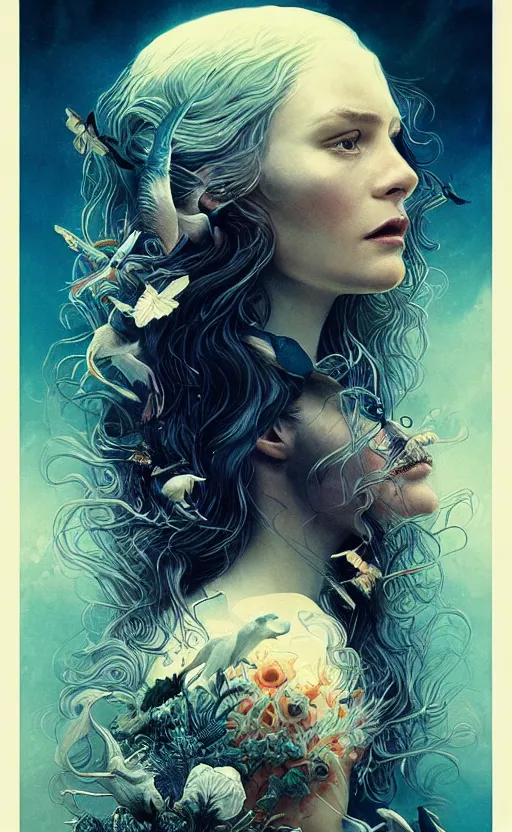 Image similar to exquisite creature poster art, movie art, poster art, poster art, elegant, by weta studio and james jean, 8 k, denoised