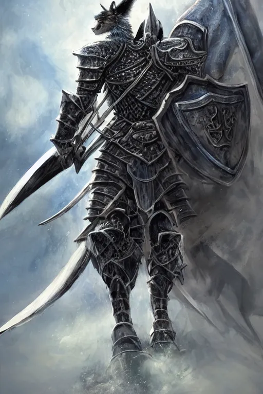 Prompt: a full body shot of an azure knight warrior by Kentaro Miura, Wolf themed armour, colored by Ronda Pattison, heavy armor, kingdom under fire in the background, dark colors, highly detailed, trending on artstation, CGsociety, exquisite detail, post-processing, masterpiece, volumetric lighting, cinematic, hypermaximalistic, high details, cinematic, 8k resolution, beautiful detailed, insanely intricate details