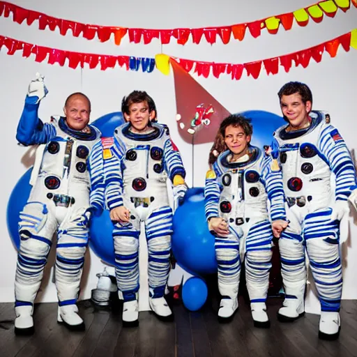 Image similar to astronauts on the moom birthday party photos