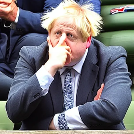 Prompt: Boris Johnson as a bored ape