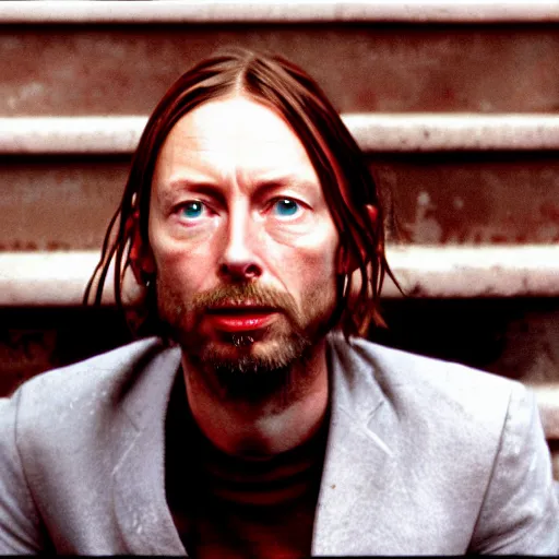 Prompt: thom yorke in the royal tenenbaums