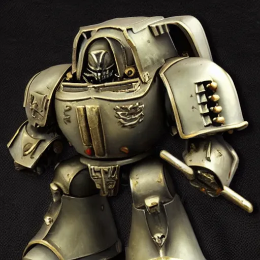 Image similar to metaljesusrocks in warhammer 4 0, 0 0 0 power armor