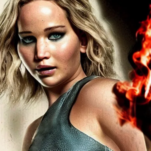 Image similar to Promo picture of Jennifer Lawrence as Toni Montana Scarface remake (2029)