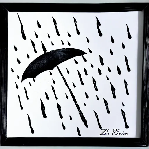 Image similar to zen rain ink