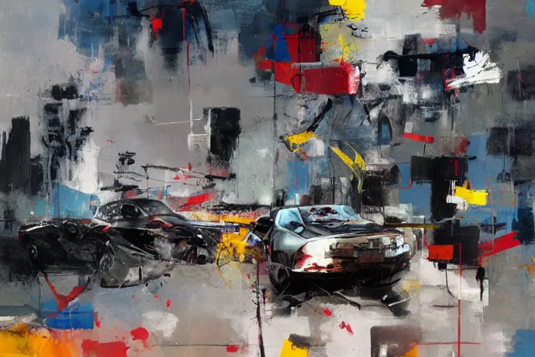 Image similar to artwork by adrian ghenie