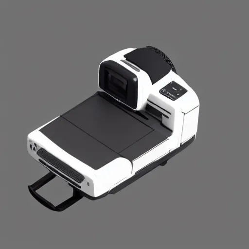 Image similar to Very tiny DSLR model, iOS emoji, 3D clay render, 4k UHD, octane render, white background, isometric top down left view, diffuse lighting, simplistic