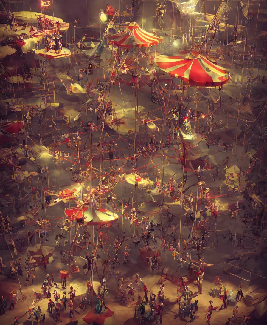 Image similar to circus, artstation, octane render, cinematic, artstation, concept art, illustration