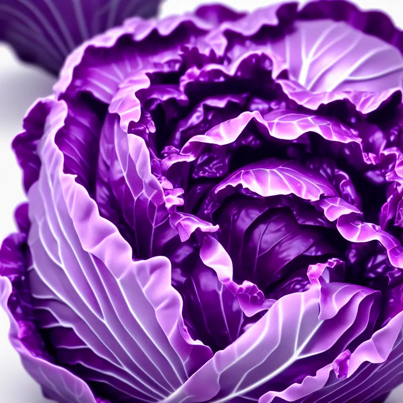 Image similar to high quality 3 d render very cute purple cabbage! highly detailed, unreal engine cinematic smooth, moody light, low angle, uhd 8 k, sharp focus