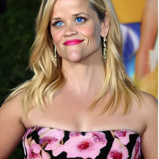 Prompt: reece witherspoon made of rice