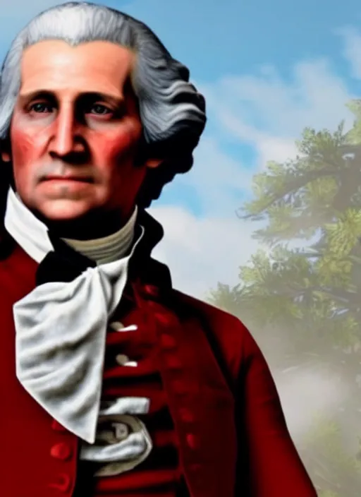 Image similar to film still of george washington in red dead redemption 2 ( 2 0 1 8 video game )