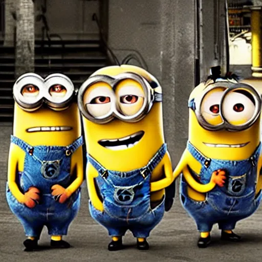 Image similar to fight club, the minions