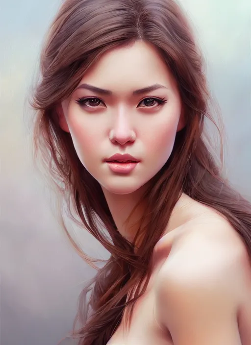 Image similar to high angle photo of a gorgeous young woman in the style of stefan kostic, realistic, sharp focus, 8 k high definition, insanely detailed, intricate, elegant, art by stanley lau and artgerm