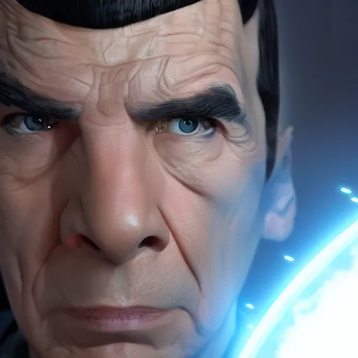 Image similar to spock in star wars, photorealistic scene, 8 k, trending on artstation,