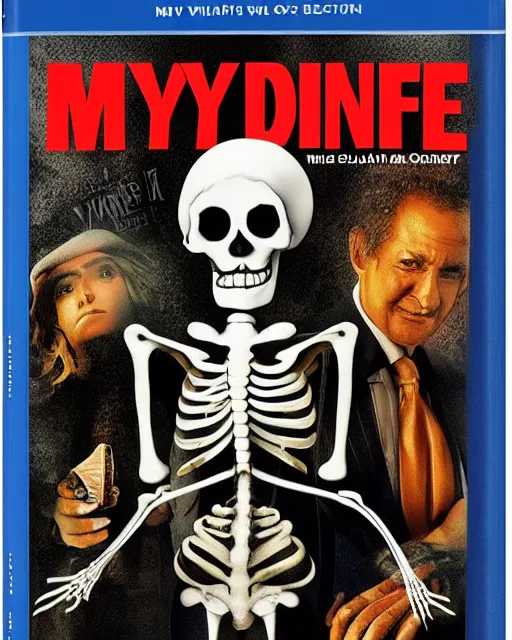 Prompt: 'my wife is a skeleton 2: no bones about it' blu-ray DVD case still sealed in box, ebay listing