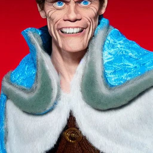 Image similar to william dafoe in a frozen costume