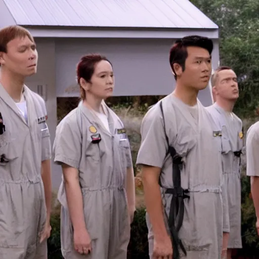 Image similar to still photo from a dharma initiative station orientation video