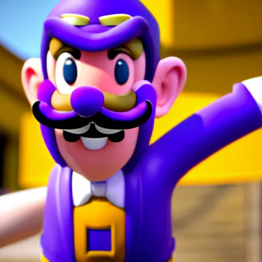 Image similar to ryan reynolds as waluigi, highly detailed, extremely high quality, hd, 4 k, 8 k, canon 3 0 0 mm, professional photographer, 4 0 mp, lifelike, top - rated, award winning, realistic, detailed lighting, detailed shadows, sharp, no blur, edited, corrected, trending