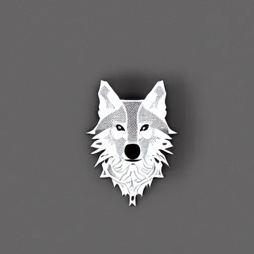 Image similar to laser cut animal vector image of a wolf