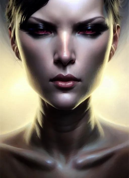 Prompt: closeup portrait shot of faith connors from mirror's edge, intricate, elegant, highly detailed, centered, digital painting, artstation, concept art, smooth, sharp focus, illustration, artgerm, tomasz alen kopera, peter mohrbacher, donato giancola, joseph christian leyendecker, wlop, boris vallejo