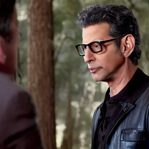 Image similar to Jeff Goldblum starring in the Twilight Saga, a movie scene from Twilight