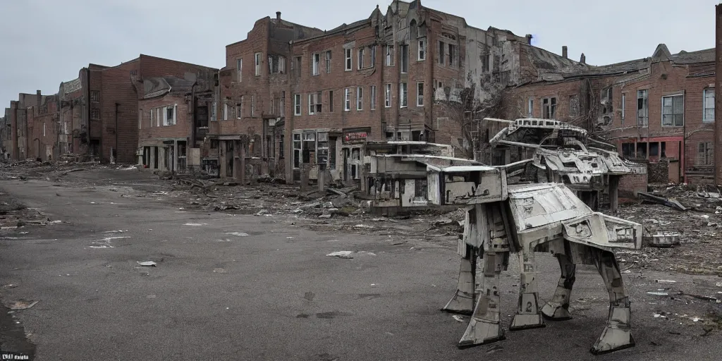 Prompt: a city made of derelict at - at hulls