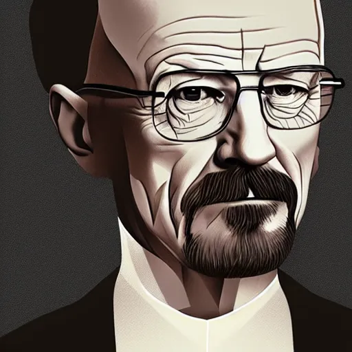 Prompt: walter white as a female, high quality digital art