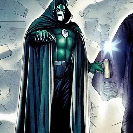 Image similar to Jon Hamm as Doctor Doom in the new Fantastic Four movie