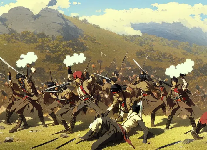 Image similar to battle of balaclava in october 1 8 5 4, finely detailed perfect art, painted by greg rutkowski makoto shinkai takashi takeuchi studio ghibli