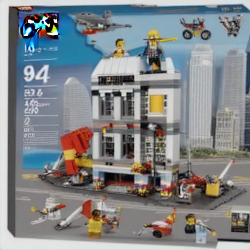 Prompt: 9/11 lego set