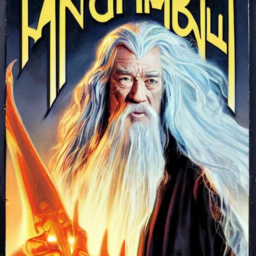 Prompt: comic book cover for'gandalf goes to wal - mart ', art by alex ross