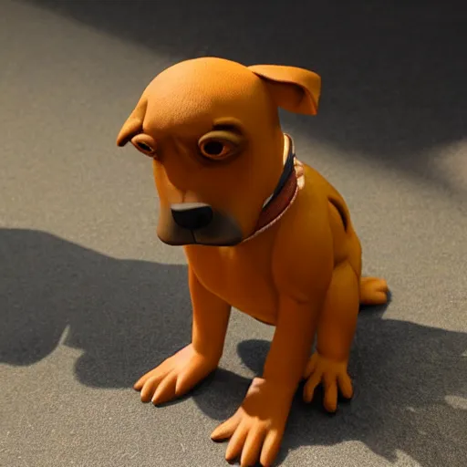 Prompt: scrappy doo suffering