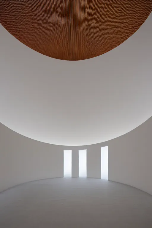 Prompt: James Turrell style interior