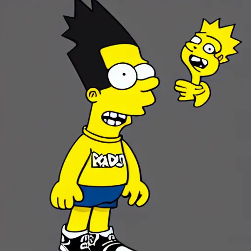 Prompt: Bart Simpson, Illustrator Concept Artist, artstation, 8K