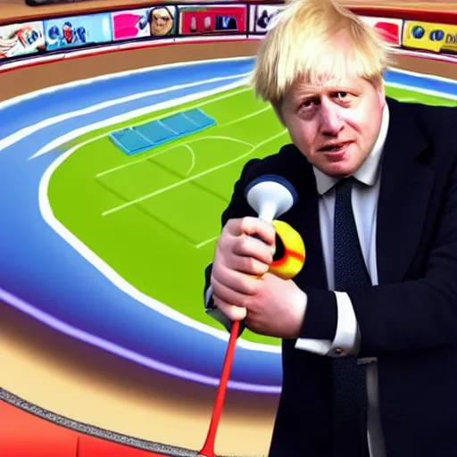 Image similar to Boris Johnson In Wii sports resort