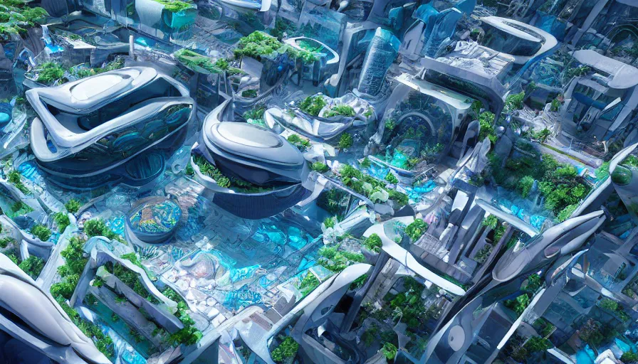 Image similar to futuristic aquatic square in london by roger madrini, hyperdetailed, artstation, cgsociety, 8 k