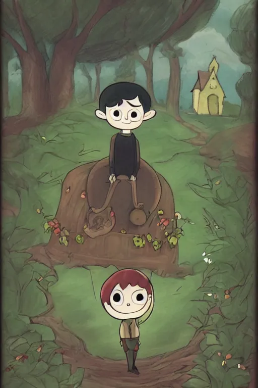 Image similar to over the garden wall fanart